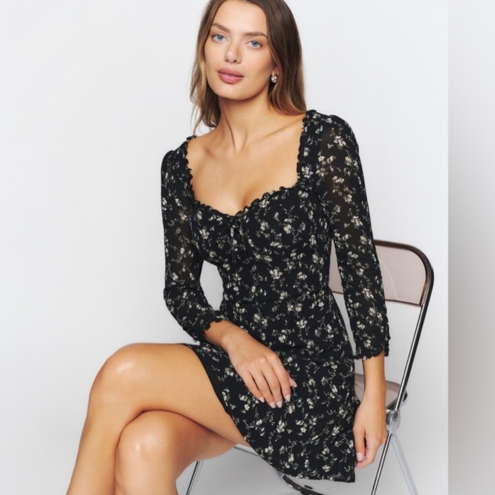 Reformation
Remi floral-print minidress